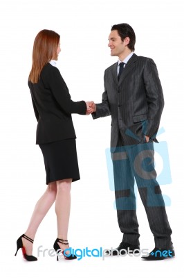 Business People Shaking Hands Stock Photo