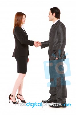 Business People Shaking Hands Stock Photo