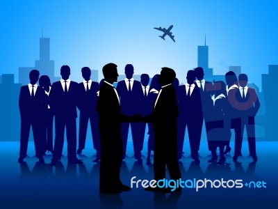 Business People Shows Team Work And Businessman Stock Image