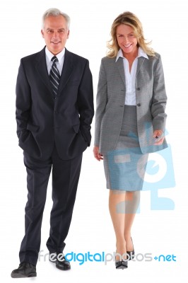 Business People Walking Stock Photo