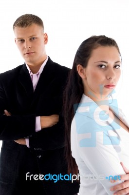 Business People With Arm Crossed Stock Photo