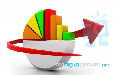 Business Pie Chart Stock Image