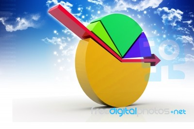 Business Pie Chart Stock Image