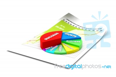 Business Pie Chart Stock Image