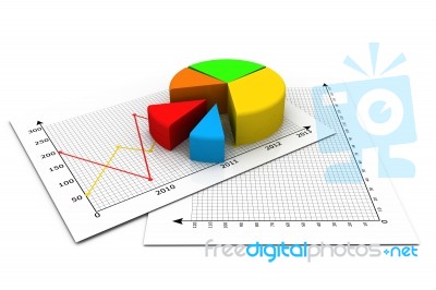 Business Pie Chart Stock Image