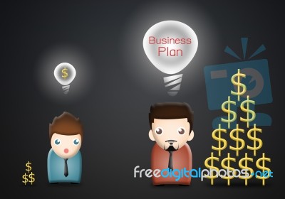 Business Plan concept Stock Image