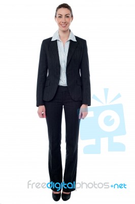 Business Professional, Full Length Shot Stock Photo