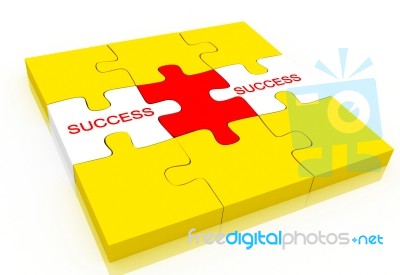 Business Puzzle Stock Image