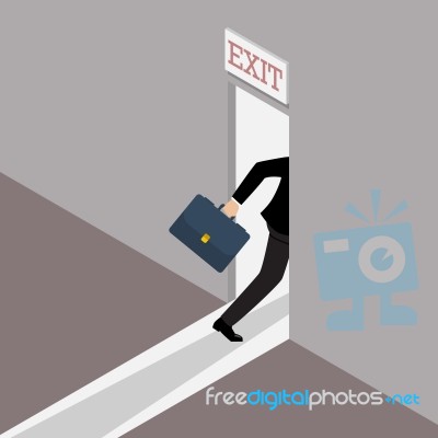 Business Solution Or Exit Strategy Stock Image