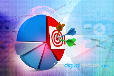 Business Target Stock Image