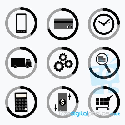 Business Web Icon Stock Image