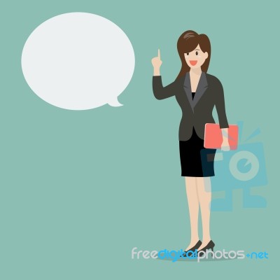 Business Woman Talking Stock Image