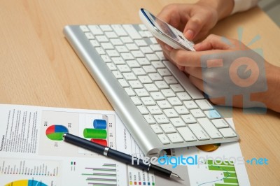 Business Women In Office Stock Photo