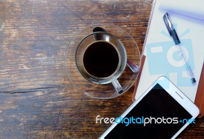 Business Work Desk Stock Photo