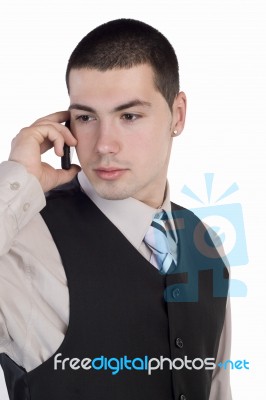 Businessman Calling Stock Photo