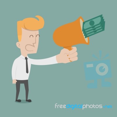 Businessman Cheer Stock Image