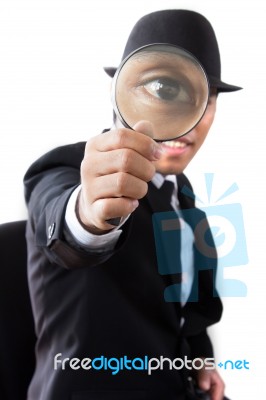 Businessman Glass Stock Photo