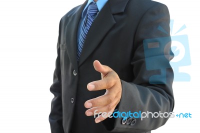 Businessman Hand To Shake Stock Photo