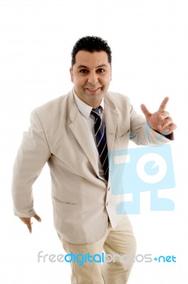 Businessman Having Fun Stock Photo