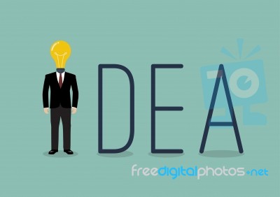 Businessman Idea Concept Stock Image