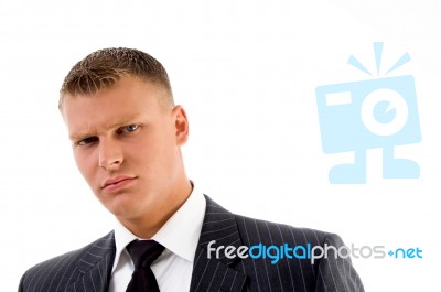 Businessman Looking At Camera Stock Photo