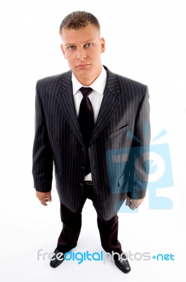 Businessman Looking At Camera Stock Photo