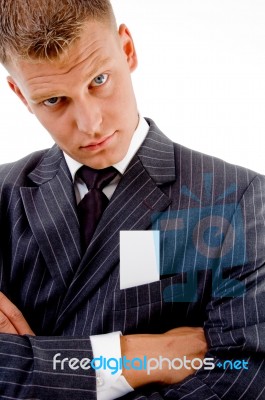 Businessman Looking At Camera Stock Photo