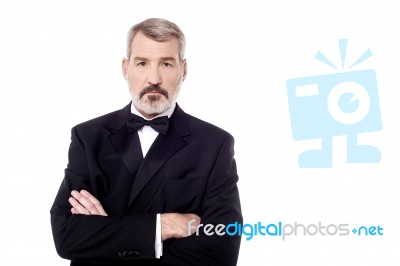 Businessman Posing With Confidence Stock Photo