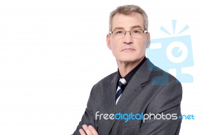 Businessman Posing With Confidence Stock Photo