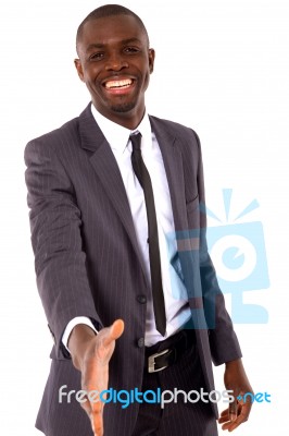 Businessman Shaking Hands Stock Photo