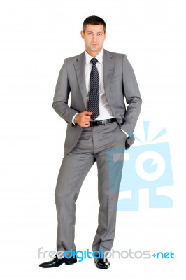 Businessman Standing Stock Photo