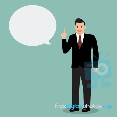 Businessman Talking Stock Image