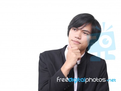 Businessman Thinking Stock Photo