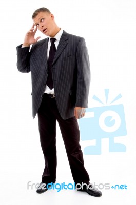 Businessman Thinking Stock Photo