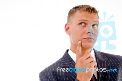 Businessman Thinking Stock Photo