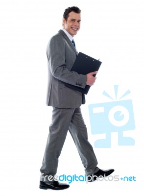 Businessman Walking Stock Photo