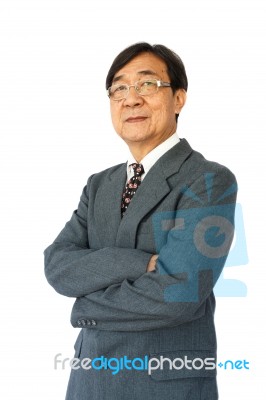 Businessman With Glasses Stock Photo