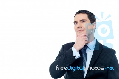 Businessman With New Idea Stock Photo