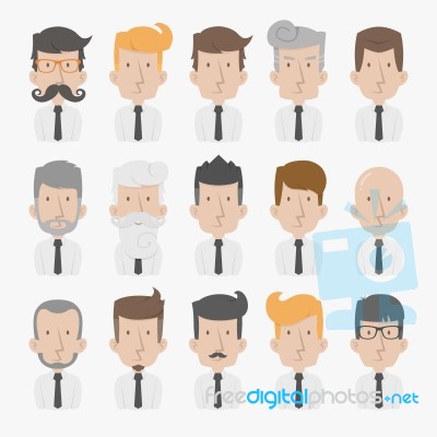 Businessman With White Background Stock Image