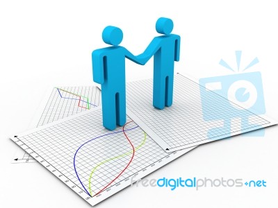 Businessmen Shaking Hands Stock Image