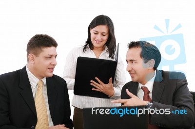 Businesspeople Working Together Stock Photo