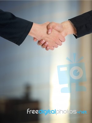 Businesswoman Handshaking Stock Photo