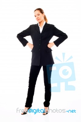 Businesswoman Standing Stock Photo