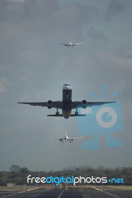 Busy Gatwick Stock Photo