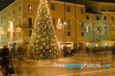 Busy Life Before Christmas Holidays Stock Photo