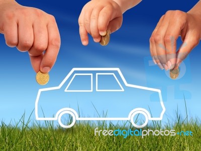 Buy New Car Stock Photo