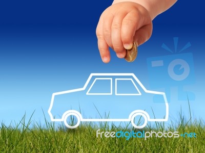 Buy New Car Stock Photo