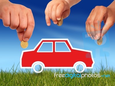 Buy New Car Stock Photo