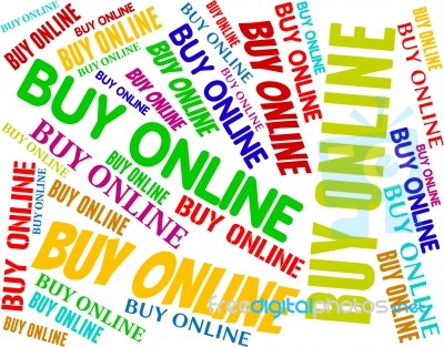 Buy Online Meaning World Wide Web And Website Stock Image