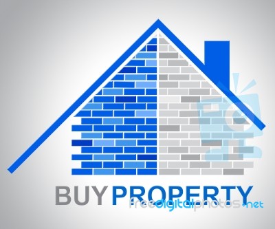 Buy Property Represents Real Estate And Bought Stock Image